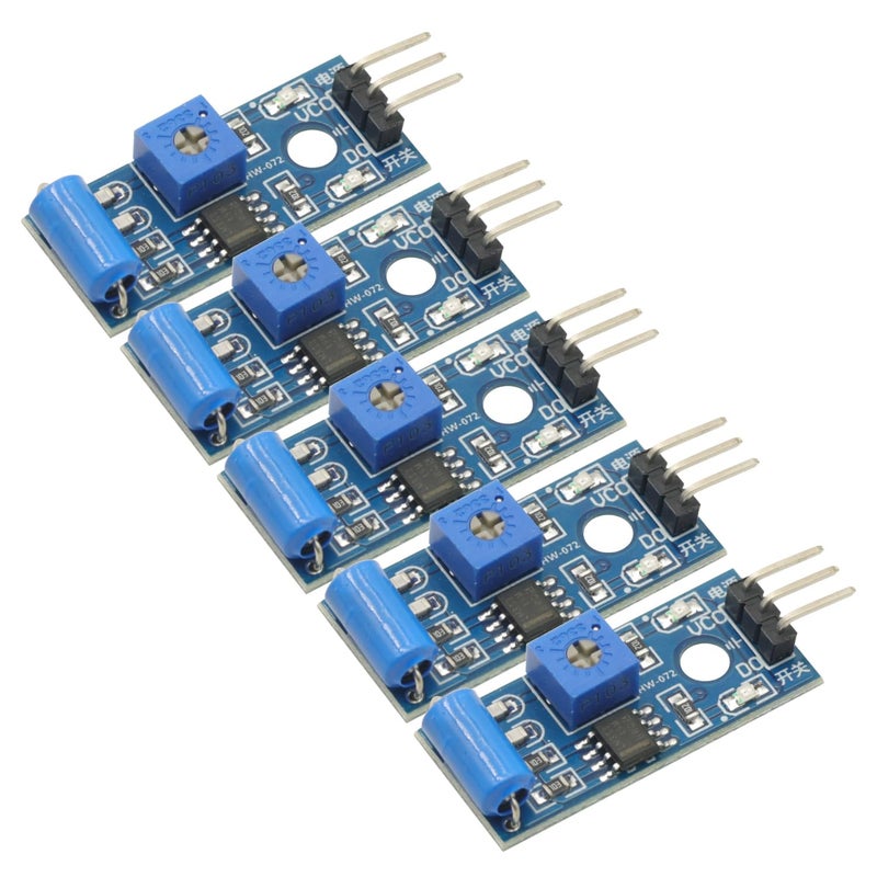 GODIYMODULES 5pcs SW 420 Motion Sensor Module Vibration Sensor Vibration Switch Alarm Sensors for Arduino - Image 1